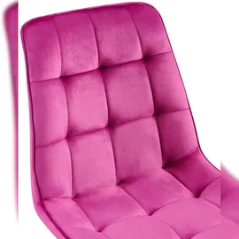 CLP Esszimmerstuhl Gifford I Polsterstuhl mit Samtbezug I Küchenstuhl mit Rückenlehne