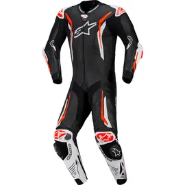 Alpinestars GP Tech V5 Lederkombi - Schwarz/Weiß/Neon-Rot - 52