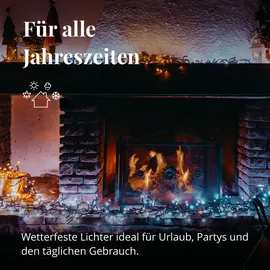 Twinkly Strings LED-Lichterkette, Tunable White, app-gesteuert, 2. Generation, 400 LEDs, 32m