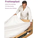 Matratzenschutzbezug Wasserdichter und komfortabler Schutzbezug DocMed, Schutzbezug für Pflegebedarf, wasserdicht weiß