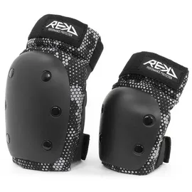 Rekd Protection Rekd Youth Heavy Duty Double Pad Set - Black / Grey - S