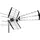 Maximum Games Maximum COMBO212, TV-Antenne Outdoor, SAT Spiegel - SAT Antennen, Schwarz, Silber,