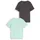 Tom Tailor Jungen T-Shirt im 2er-Pack, grün, Uni, Gr. 116/122