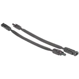 avoltik Solaranlage Solarkabel Fensterdurchführung MC4 flach 30cm Kabel 1 Paar wetterfest, (Solarkabel Fensterdurchführung MC4 flach 30cm Kabel 1 Paar wetterfest, Solarkabel Fensterdurchführung MC4 flach 30cm Kabel 1 Paar wetterfest), Fensterdurchführung schwarz