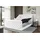 altdecor Boxspringbett, Weiß Hochglanz, Holzwerkstoff, Höhe ca. 20 cm, 140x200 cm, Schlafzimmer, Betten, Boxspringbetten
