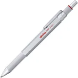 Rotring 600 3-in-1 Multi Pen Druckbleistift und Kugelschreiber silber/rot (2164109)