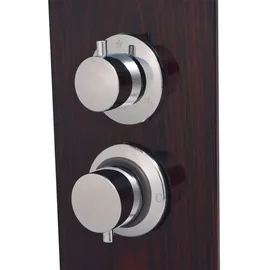 vidaXL Duschpaneel-System Glas Braun