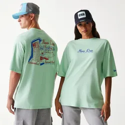 NEW ERA Vacation Graphic Oversized T-Shirt Pastellgrün - XL