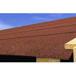KARIBU Dachbahn für Gartenhäuser, Bitumen - rot