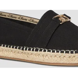 s.Oliver Halbschuhe aus Textil Schwarz 40