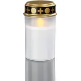 Hellum Grablicht weiß LED gelb 522860