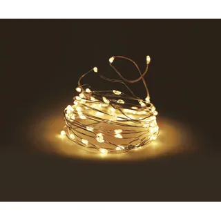 Spetebo Micro LED - 5m - Mikro Draht Lichterkette 100 warmweiß