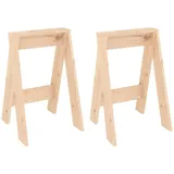 vidaXL Hocker 2 Stk. 40x40x60 cm Massivholz Kiefer