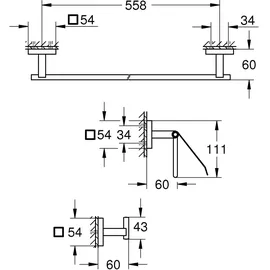Grohe Start Cube Bad-Set 3 in 1 Supersteel