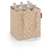 Reisenthel bottlebag metallic dots coffee