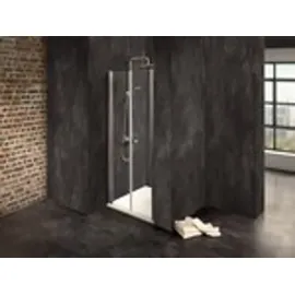 Dusbad Vital 2 Duschkabine mit Pendeltür 80 x 200 cm Gold ESG-Glas