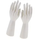 Sharplace 1 Paar Schmuckständer Schaufensterpuppe Hände, Schmuckständerhalter, Schmuckaufbewahrung für Ringe, Uhren, Handschuhe, Schmuckschrank Organisator für Armbänder Foto-Requisiten, Weiß