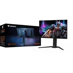 GIGABYTE Gaming-Monitor "AORUS FO27Q2", G (A-G), schwarz, Monitore