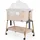 Cangaroo Beistellbett Adoro, verstellbar, Matratze, Moskitonetz, Räder beige