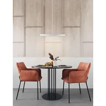 Nova Luce Andria 1-flg. Ø 40 cm geschwungen schwarz