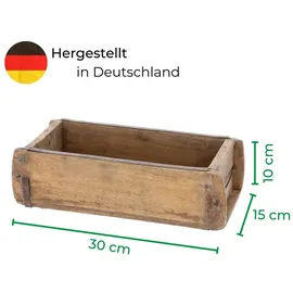 Novaliv Holzkiste Vintage 30 x 15 x 10 cm 10-tlg. Braun