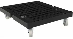 HMH Rollplatte KU 724 x 815 mm schwarz ø 108 PP Polypropylen