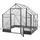 Konifera Genova Gewächshaus pulverbeschichtet Grau HKP 6 mm 5,56 m2