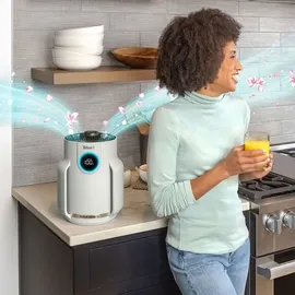 Shark NeverChange Compact Pro HP072EU Luftreiniger, Farbe:Hellgrau - weiß