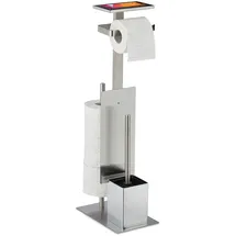 Relaxdays WC-Garnitur Silber