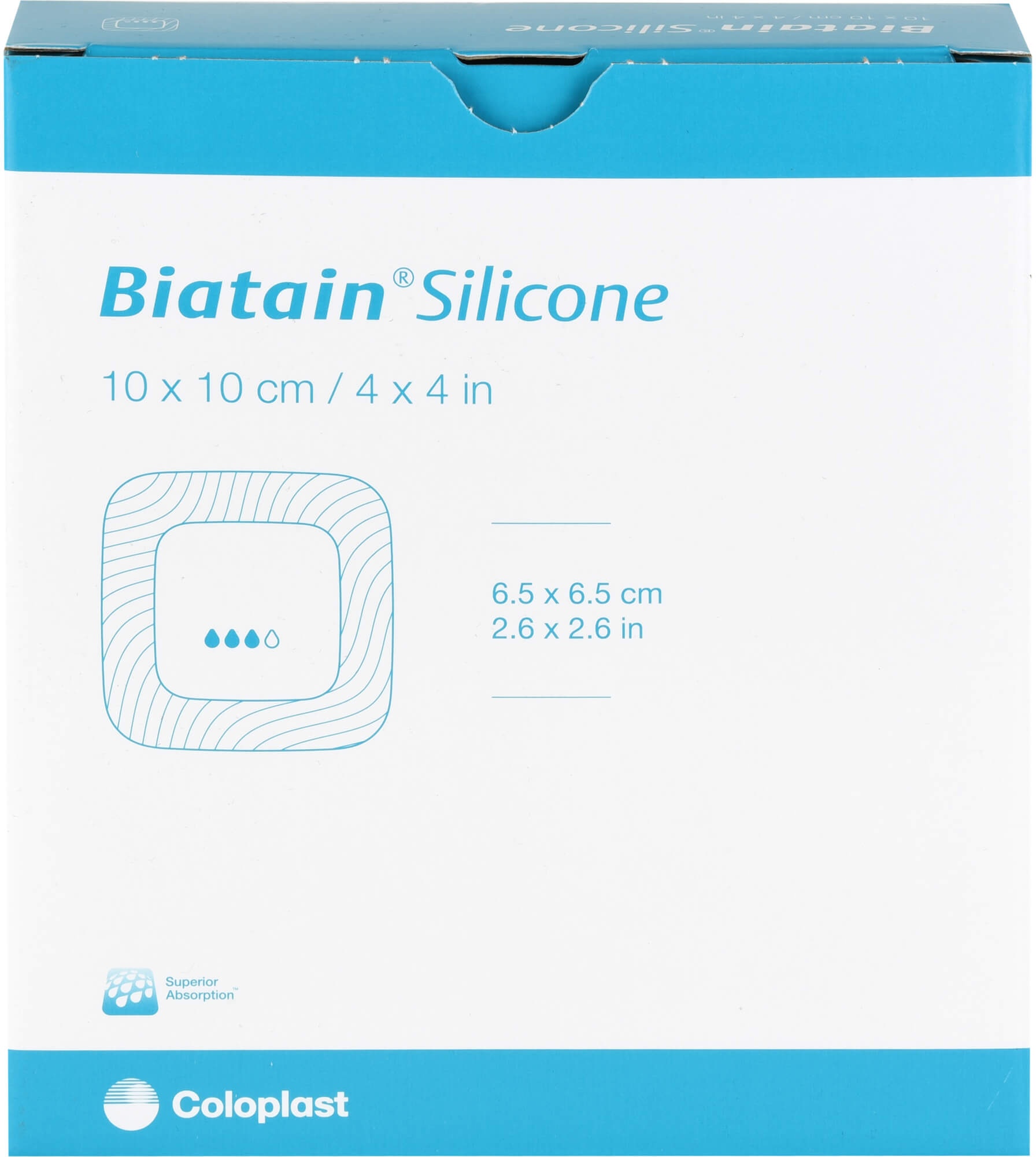 Biatain Silicone Schaumverband 10x10 cm 10 ST