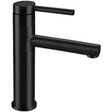 Deante BGE_N22M - ORA Waschtischarmatur mit ausziehbarer Brause, 22,9 cm, schwarz - Schwarz
