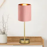 Fischer & Honsel Tischleuchte Aura Samt Rosa Rose