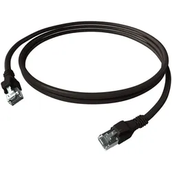 EasyLan DualBoot PushPull S/FTP IP20 Patchkabel Kat.6 schwarz - Netzwerk - CAT 6