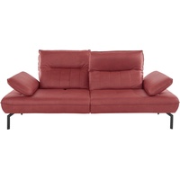 Big-Sofa INOSIGN "Marino" Sofas Gr. B/H/T: 226 cm x 96 cm x 107 cm, Lu x us-Microfaser Lederoptik, Mit Armfunktion, Rückenfunktion und Sitztiefenverstellung, rot XXL Sofas
