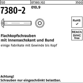 F. REYHER Nchfg. GmbH & Co. KG Flachkopfschraube ISO 7380-2 Bund/Innen-6kt M4 x 16 500 Stück