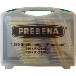 Prebena Rundkopfnägel im Handwerker-Koffer RK-BOX