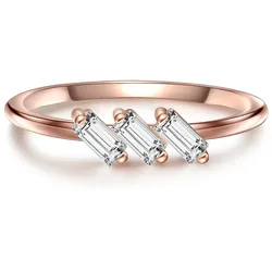 Glanzstücke München Ring Sterling Silber Bergkristall in Roségold Ringe   Damen 