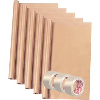 Herlitz Packpapier, auf Rolle 1.000 mm x 5 m,