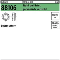 Industrial Quality Supplies Sechskantsetzmutter ART 88106 M 8 x