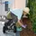 Relaxdays Gartenrollsitz 42 x 54 x 81 cm schwarz