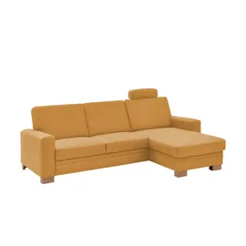 meinSofa Eckcouch Mikrofaser 2-Sitzer Gelb