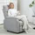 Homcom Relaxsessel, Fernsehsessel mit Liegefunktion, Gepolstert TV-Sessel mit Leinenoptik, Liegesessel mit Taschenfederkern, Ruhesessel bis 150 kg belastbar für Wohnzimmer, Sessel, Relaxsessel