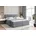 mit und mit mit H3-Matratze Doppelbett Springboxbett Grau