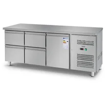 Royal Catering Kühltisch - 403 L - 1 Fach- 4 Schubladen - 179,5 x 71 cm - Klasse B Edelstahl -