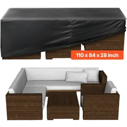 VEVOR Schutzhülle Abdeckplane für Terrassenmöbel 420D Wasserfest 279x213x71cm