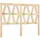 vidaXL Bett-Kopfteil 126x4x100 cm Massivholz Kiefer