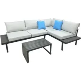 Greemotion Samoa Lounge-Set 3-tlg. schwarz/grau