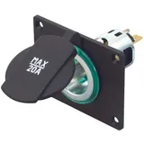 ProCar Pro Car 20 A-Powersteckdose 12-24V mit Einbaupanel