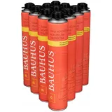 Bauhus Bauschaum Pistolenschaum Montageschaum 750ml 11-teiliges Set