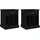 vidaXL Nachtschrank 2 Stk. 43 x 36 x 50 cm Schwarz